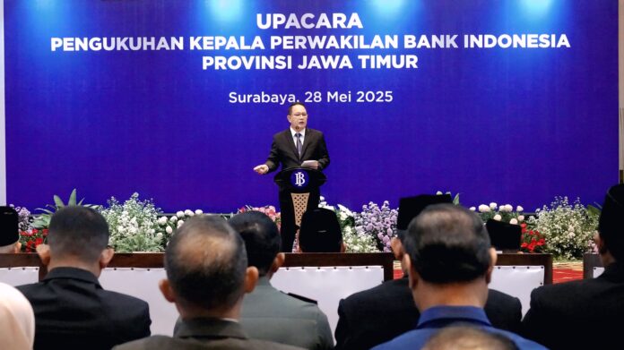 Sekdaprov Adhy Ajak Perwakilan BI Jatim Tingkatkan Kerjasama Guna Jaga Stabilitas Inflasi Daerah (foto : ist)