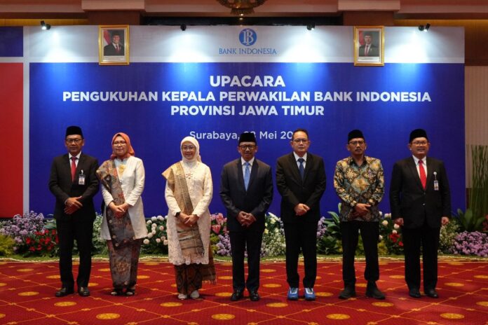 Ibrahim Dikukuhkan Sebagai Kepala KPw BI Provinsi Jawa Timur (foto : ist)