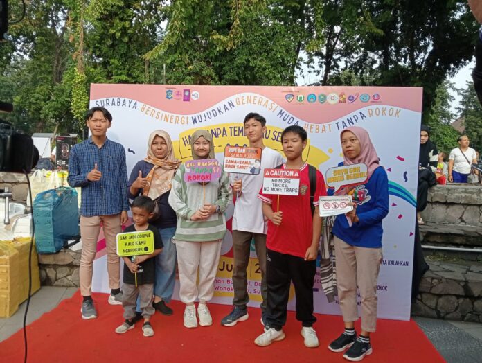 Hari Tanpa Tembakau Sedunia Kota Surabaya 2025: Surabaya Bersinergi Wujudkan Generasi Muda Hebat Tanpa Rokok (foto : ist)