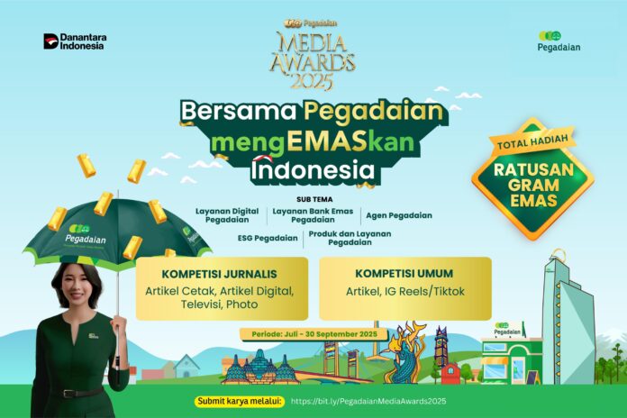 Pegadaian Media Awards Kembali Hadir, Siap-Siap Rebut Total Hadiah Ratusan Gram Emas! (foto : ist)